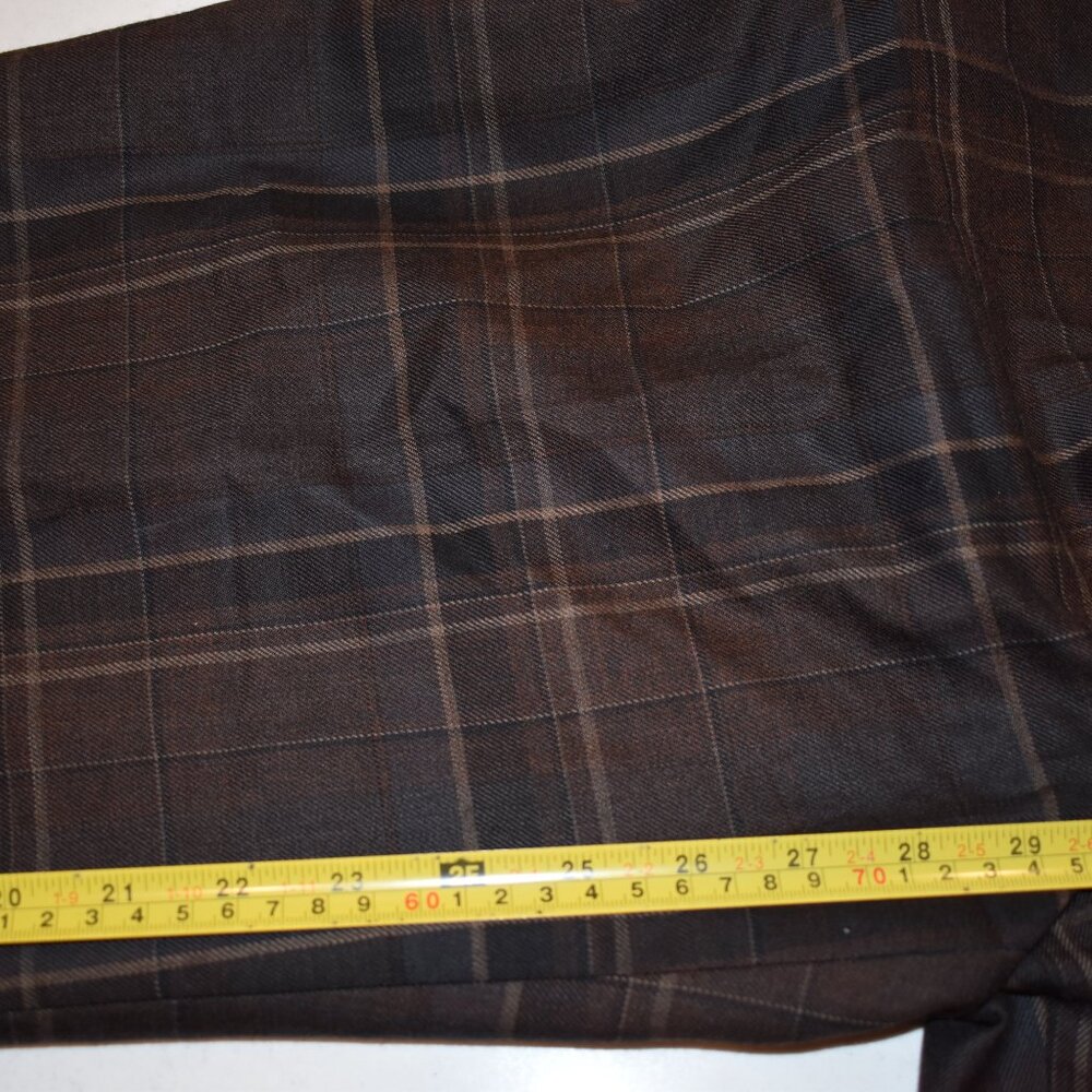 Ralph Lauren 100% Pure New Wool Women's Brown Plaid Dress Pants Size 4 - Picture 14 of 16